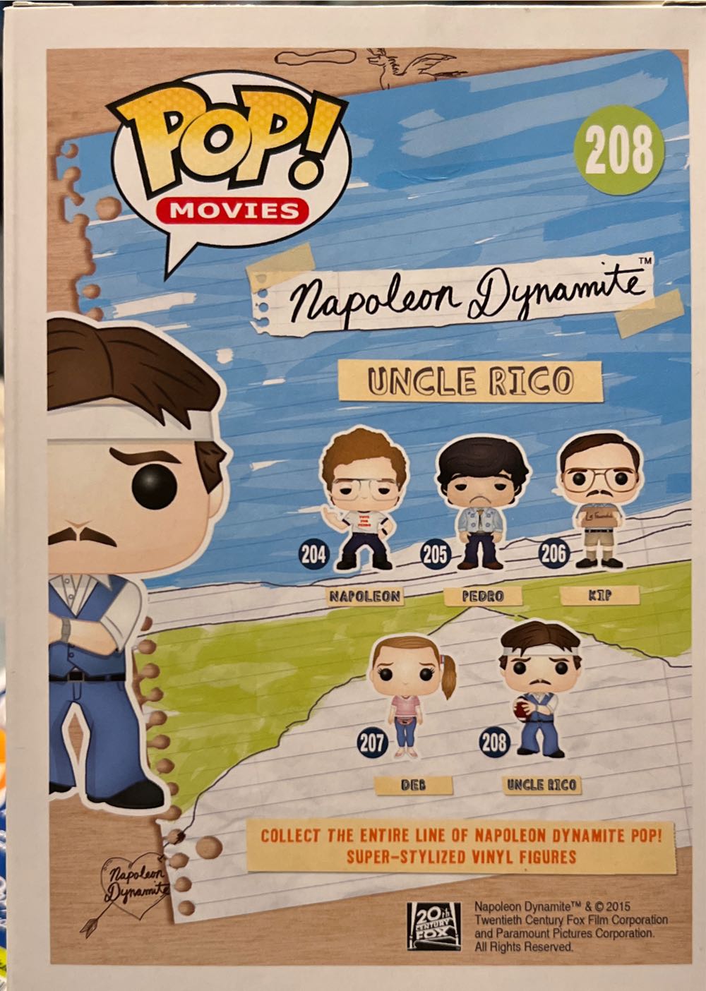 Uncle Rico - Napolean Dynamite vinyl figure collectible [Barcode 849803063085] - Main Image 3