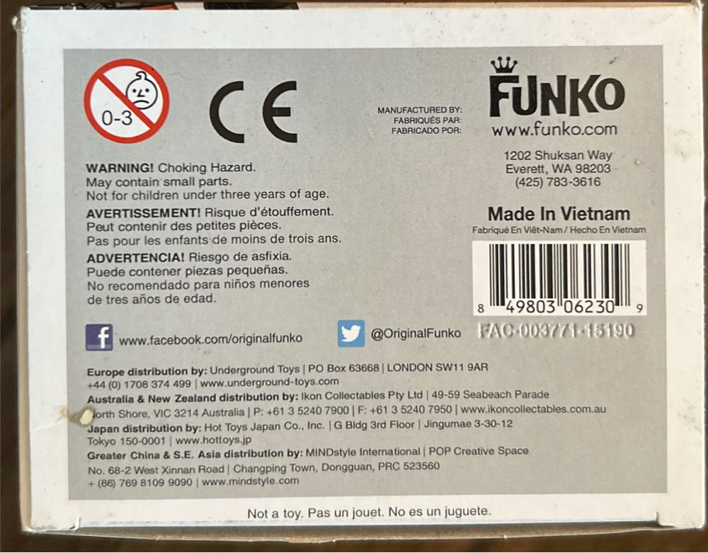 #72 Star Wars: The Force Awakens: Poe Dameron (Walmart) - Star Wars vinyl figure collectible [Barcode 849803062309] - Main Image 4