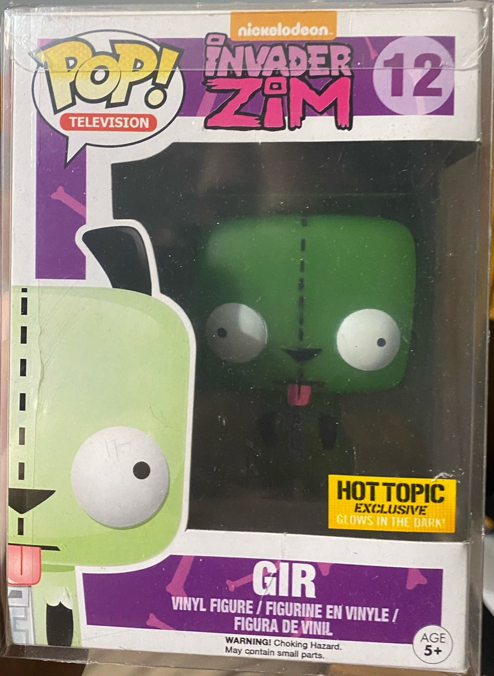 Gir (Glow) - Invader Zim vinyl figure collectible [Barcode 849803065645] - Main Image 3