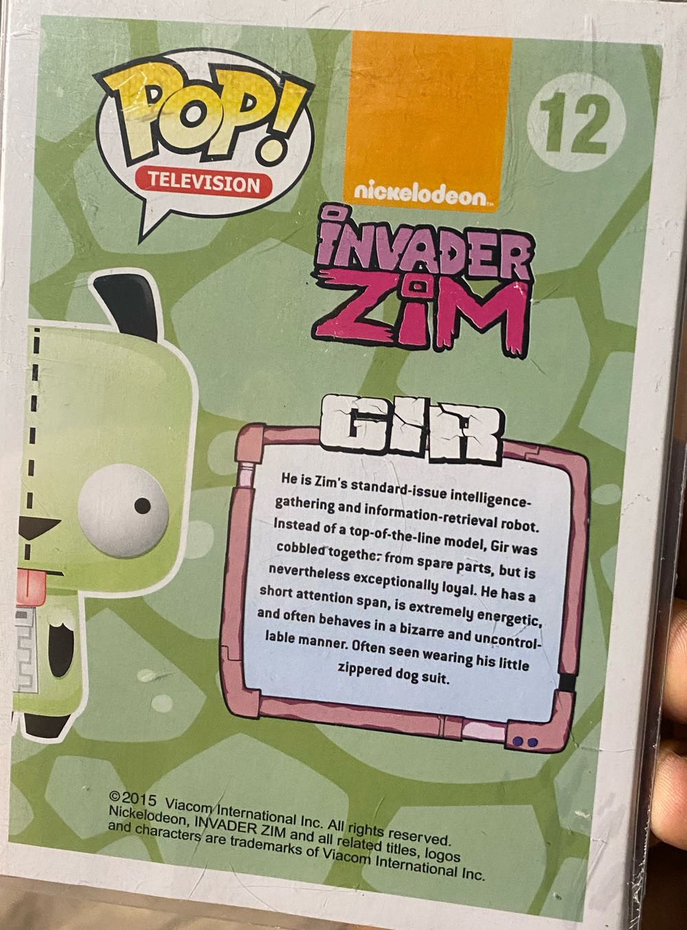 Gir (Glow) - Invader Zim vinyl figure collectible [Barcode 849803065645] - Main Image 4