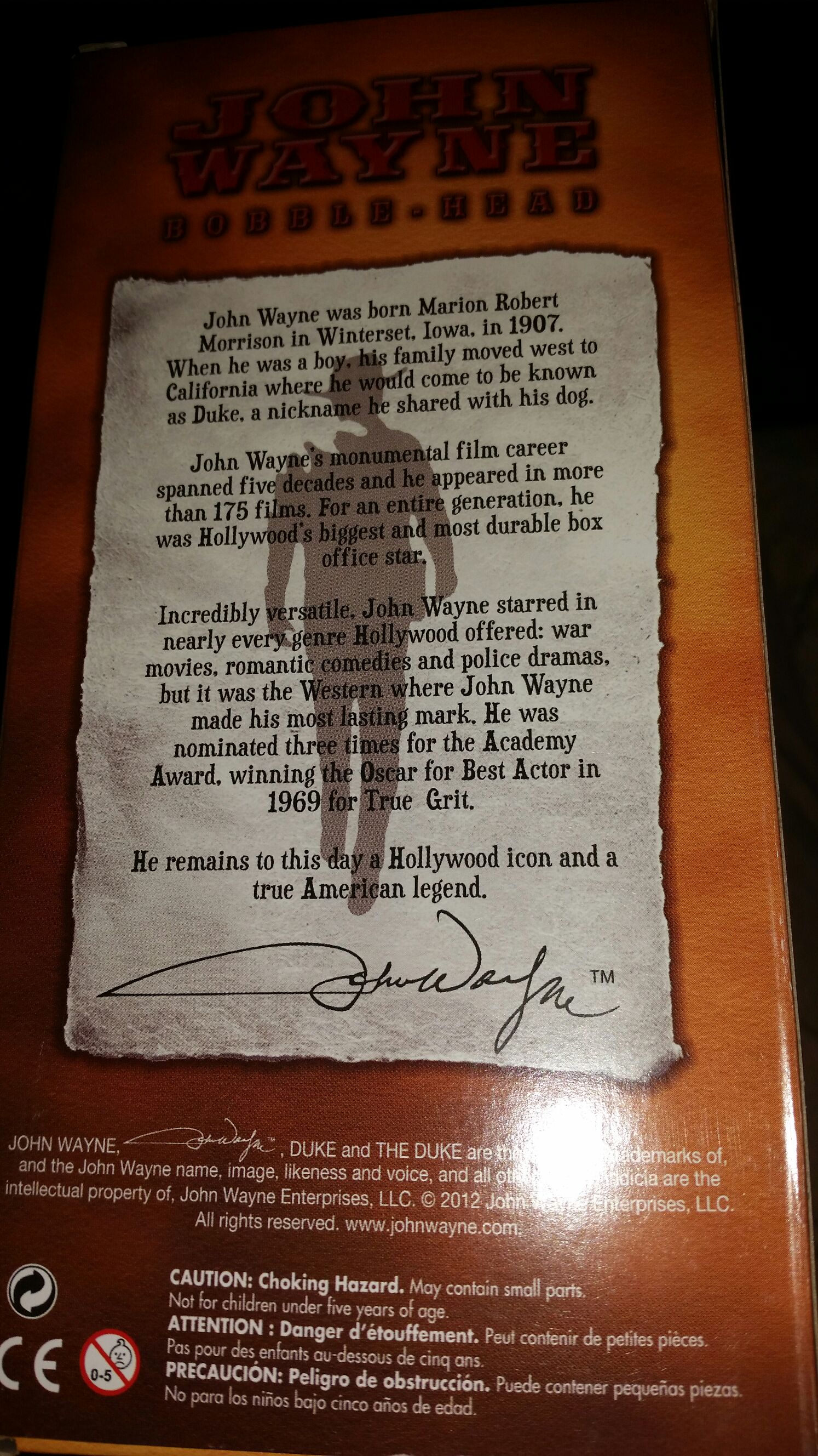 John Wayne  vinyl figure collectible [Barcode 5248393024554] - Main Image 2