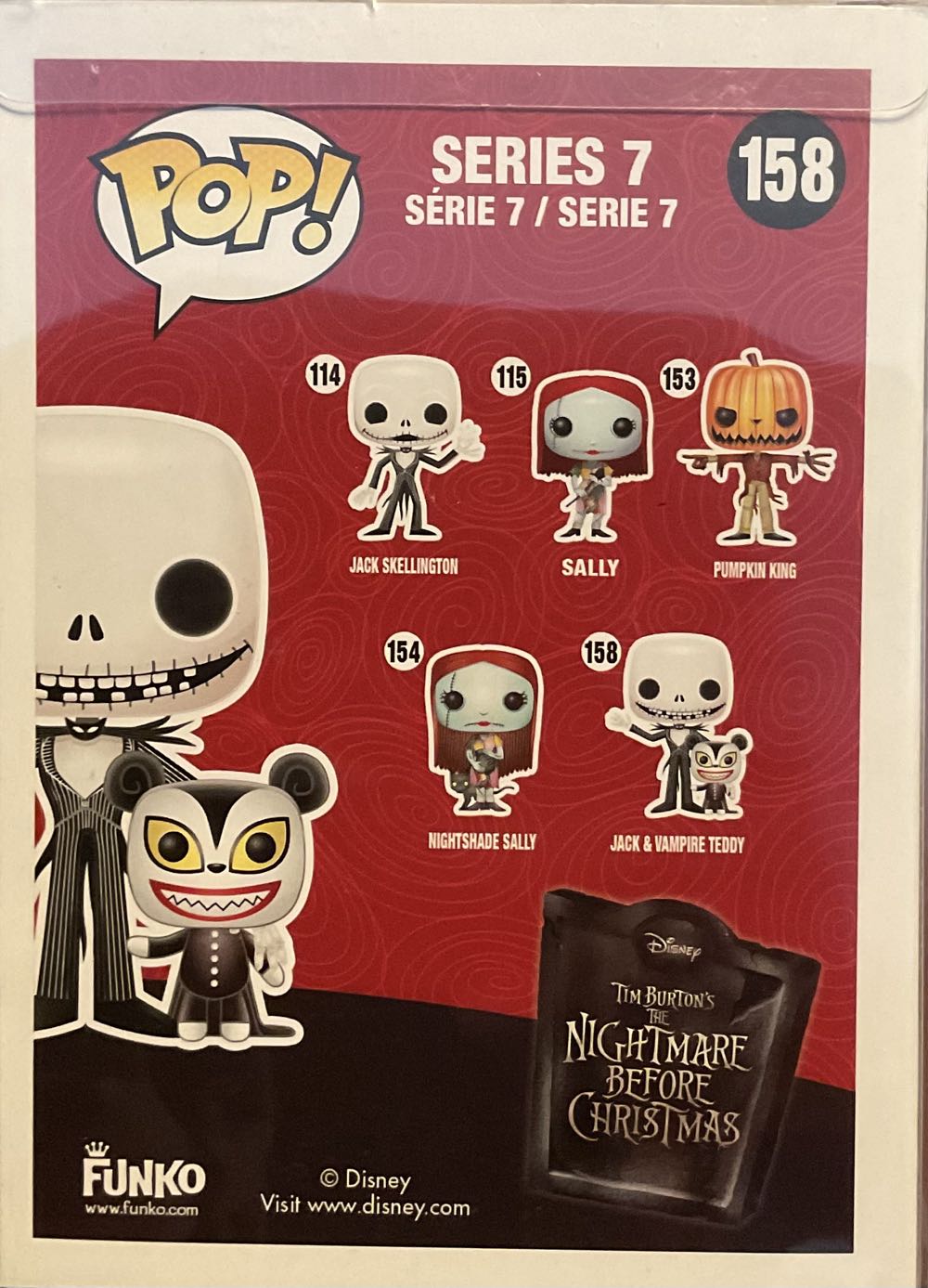 Jack & Vampire Teddy - The Nightmare Before Christmas vinyl figure collectible - Main Image 3