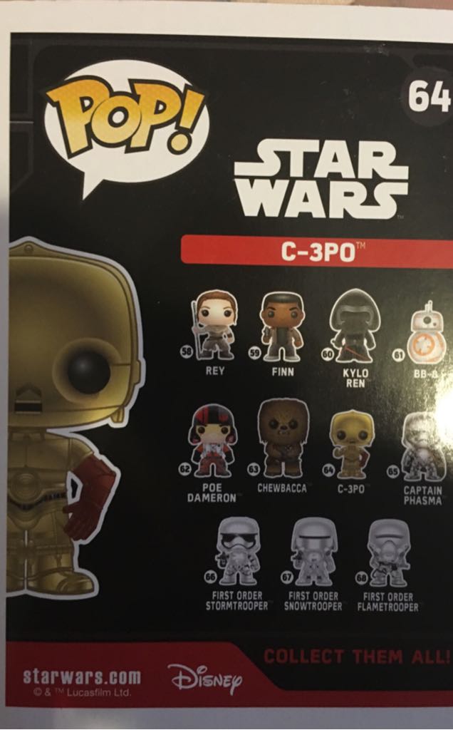 C-3p0 The Force Awakens - Star Wars vinyl figure collectible - Main Image 2