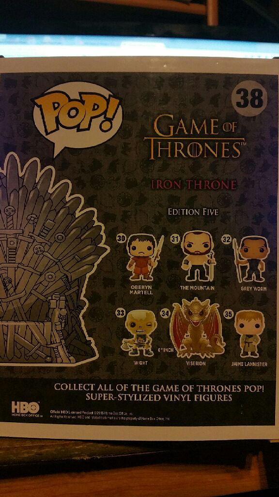 Iron Throne - Game of Thrones vinyl figure collectible [Barcode 849803063931] - Main Image 2