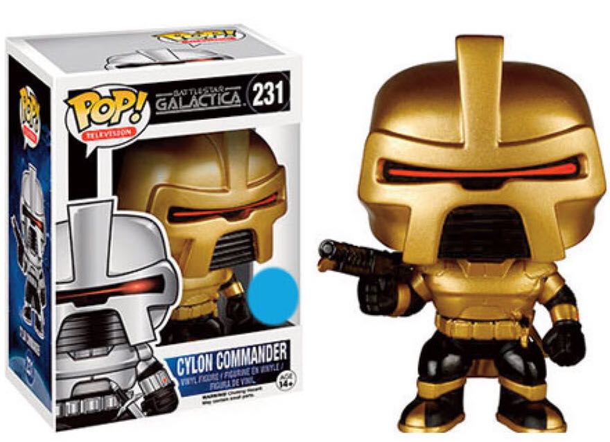Cylon Commander (Gold) - Battlestar Galactica vinyl figure collectible [Barcode 849803051280] - Main Image 2