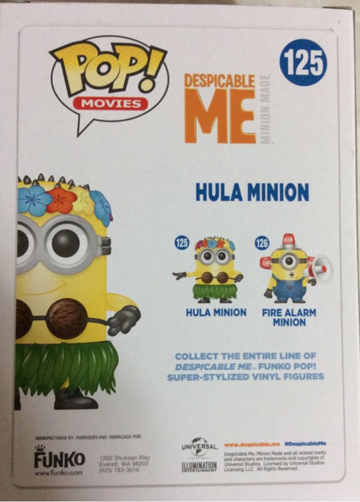 Hula ,minion - Despicable Me vinyl figure collectible - Main Image 2