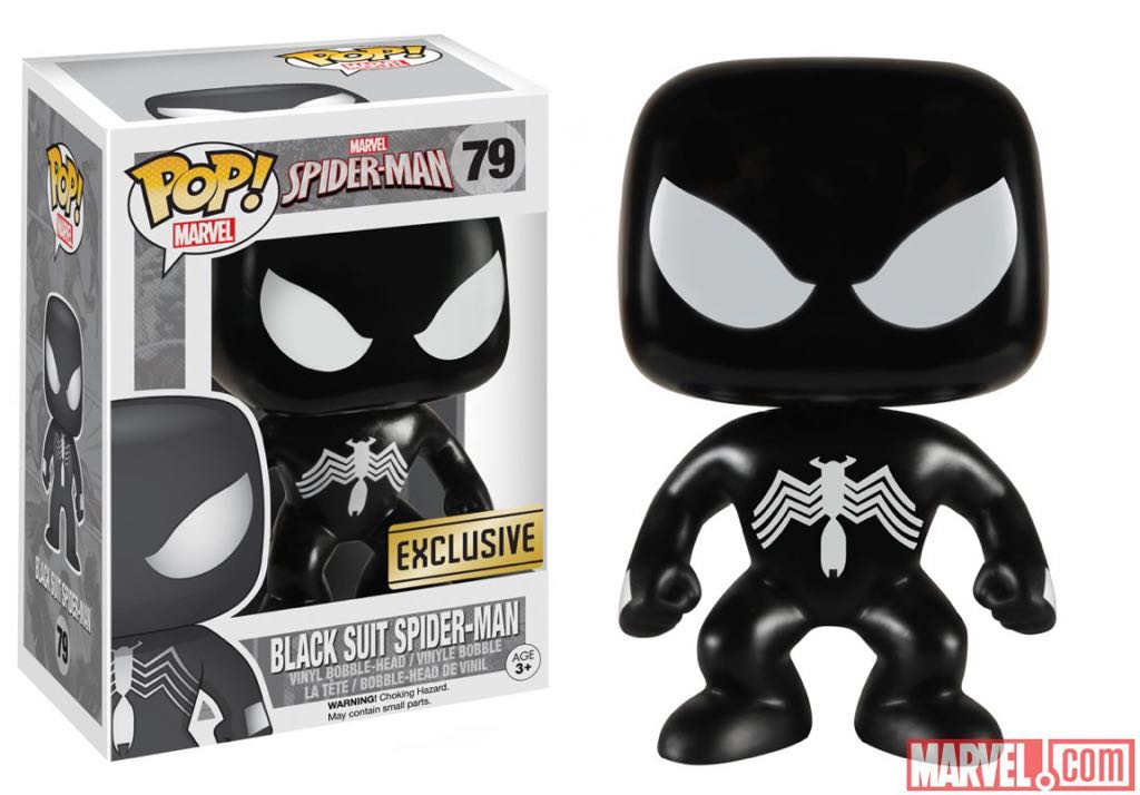 Spider-Man (Black Suit) (Glow in the Dark) - Marvel Universe vinyl figure collectible - Main Image 2