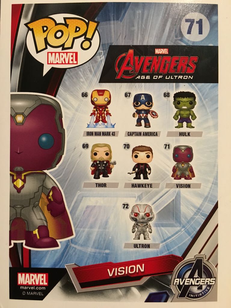 Vision - Avengers: Age of Ultron vinyl figure collectible [Barcode 849803072346] - Main Image 2