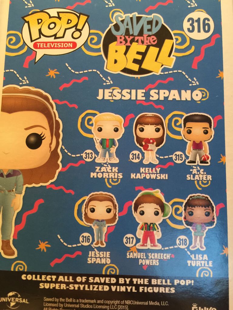 Jessie Spano - Saved by the Bell vinyl figure collectible [Barcode 849803061753] - Main Image 2