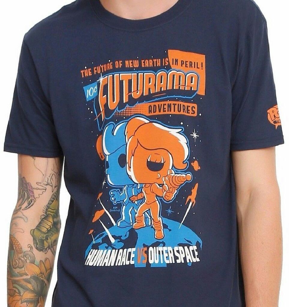 Pop Tees Fry and Leela - Futurama vinyl figure collectible - Main Image 2