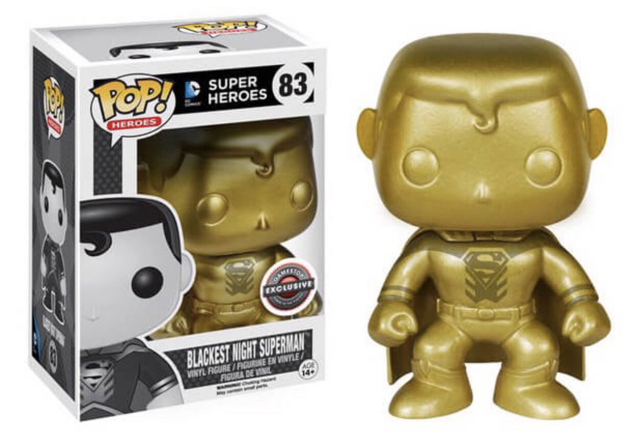 Blackest Night Superman (Gold) - DC Universe vinyl figure collectible - Main Image 2