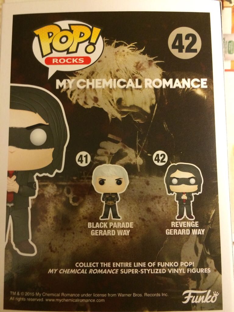 Revenge Gerard Way Pop! 42 - Musicians vinyl figure collectible [Barcode 849803053031] - Main Image 2