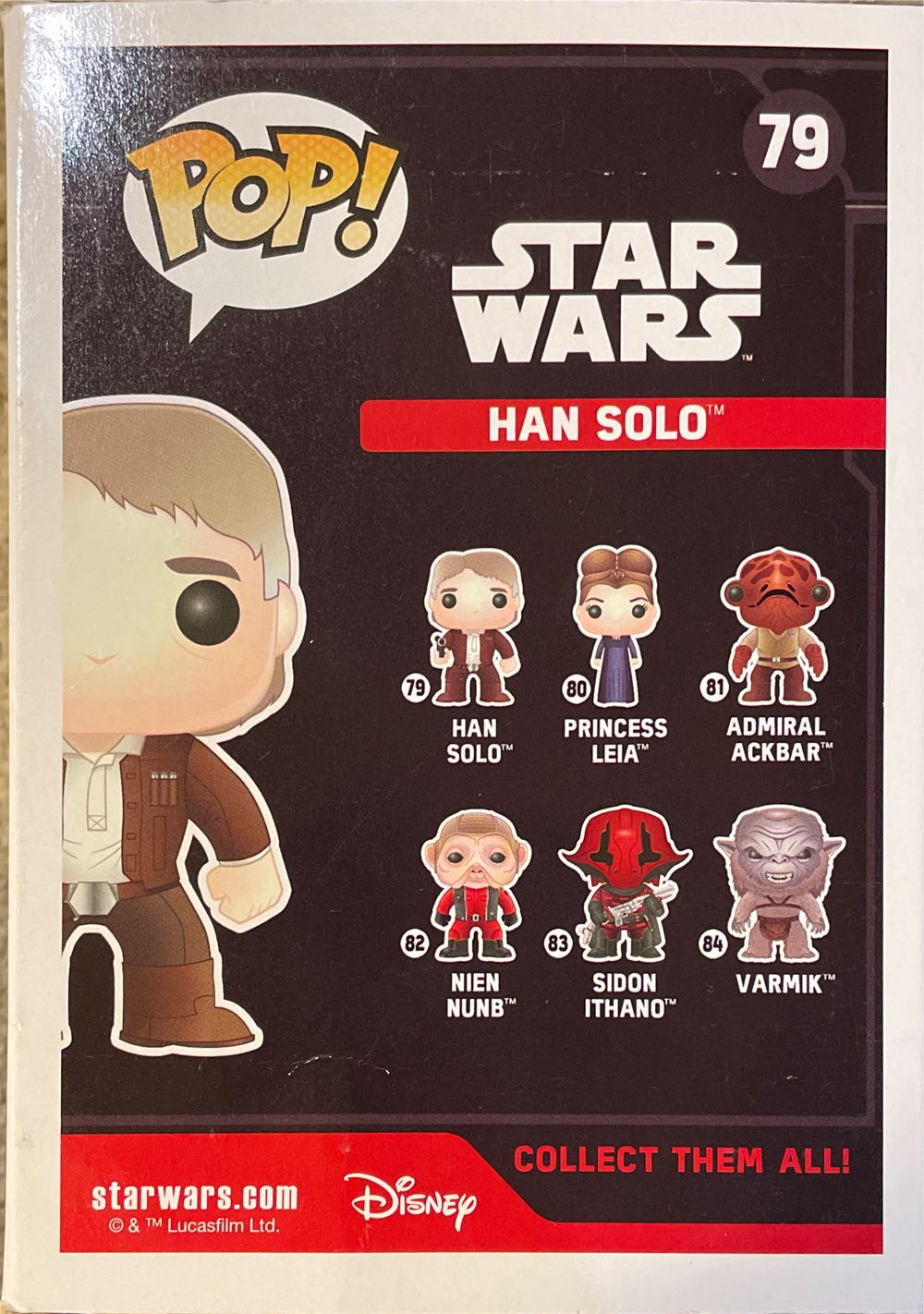 Han Solo - Star Wars vinyl figure collectible [Barcode 849803065843] - Main Image 3