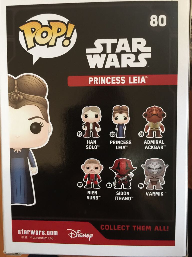 Princess Leia #80 - Star Wars vinyl figure collectible [Barcode 849803065836] - Main Image 2