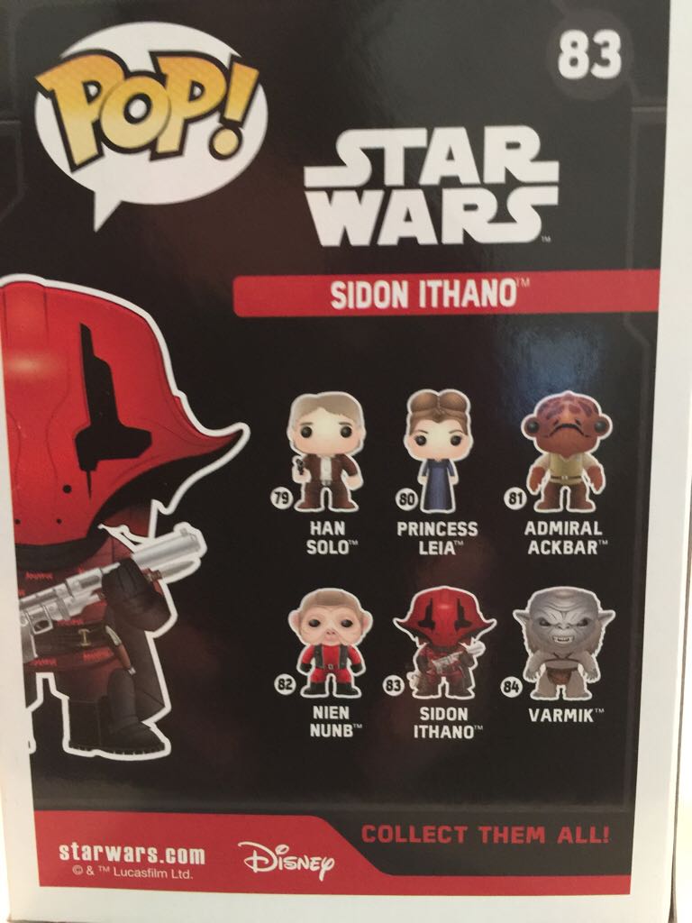 Sidon Ithano - Star Wars vinyl figure collectible [Barcode 849803065829] - Main Image 2