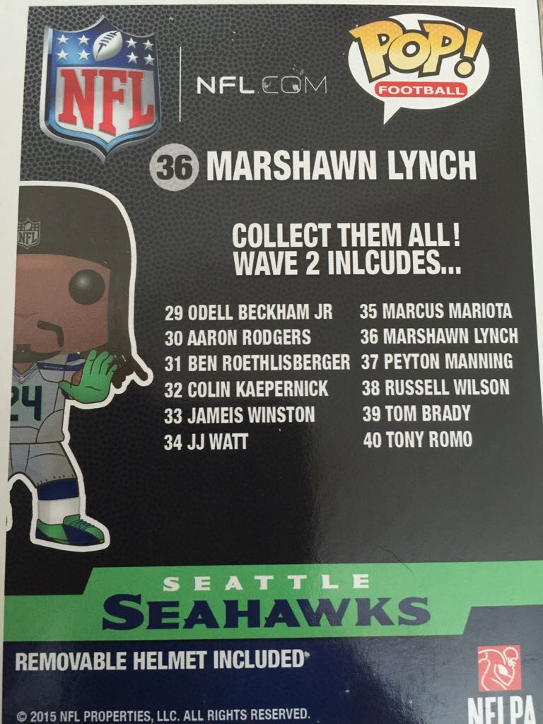 Marshawn Lynch - NFL vinyl figure collectible [Barcode 849803075620] - Main Image 2