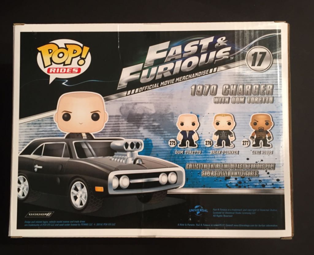 Fast & Furious: 1970 charger with Dom Toretto - Fast and Furious vinyl figure collectible [Barcode 849803068202] - Main Image 2