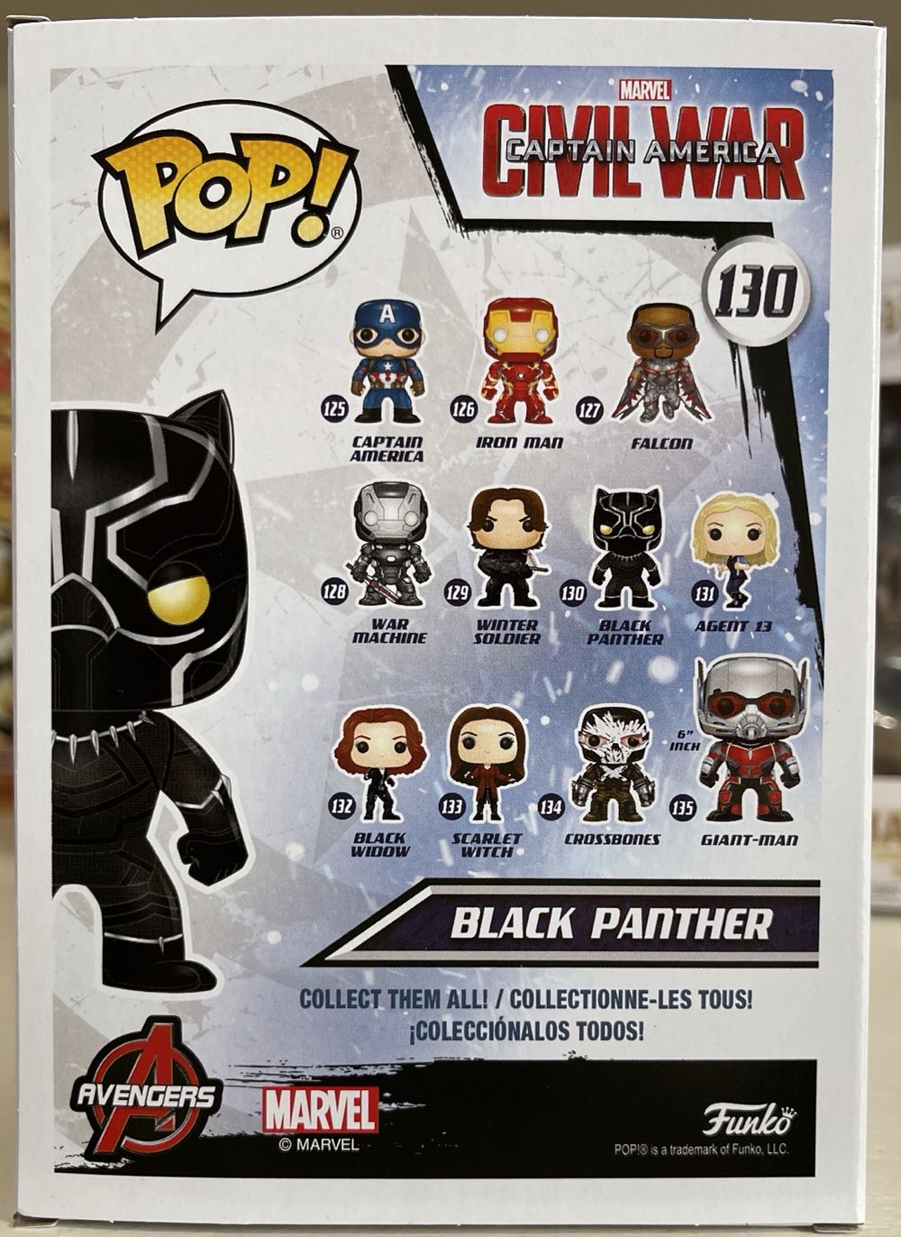Black Panther - Captain America: Civil War vinyl figure collectible [Barcode 849803072292] - Main Image 3