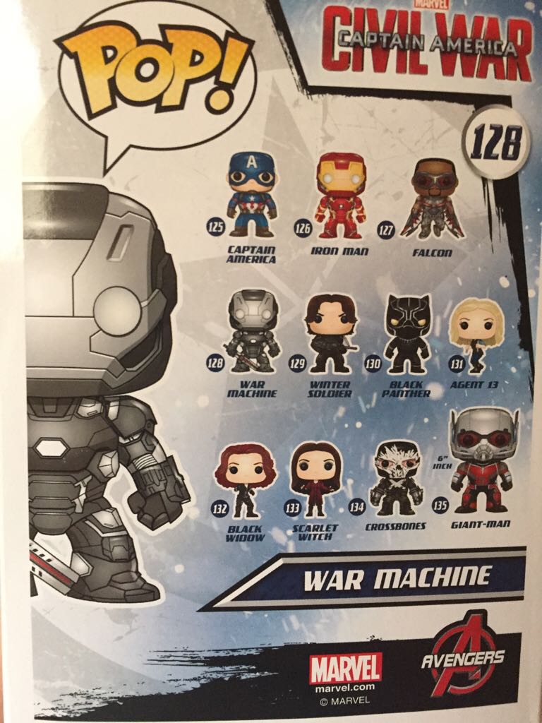 War Machine $12 - Captain America: Civil War vinyl figure collectible [Barcode 849803072278] - Main Image 2