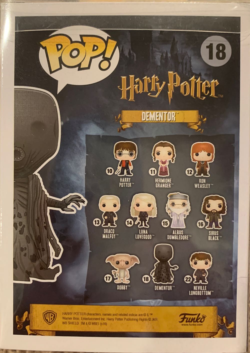 Dementor Pop! 18 - Harry Potter vinyl figure collectible [Barcode 849803065713] - Main Image 3