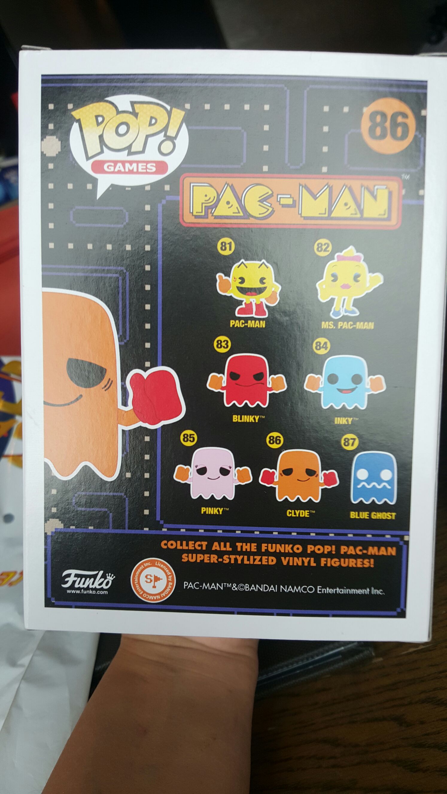 Pac-Man: Clyde  vinyl figure collectible [Barcode 849803076436] - Main Image 2