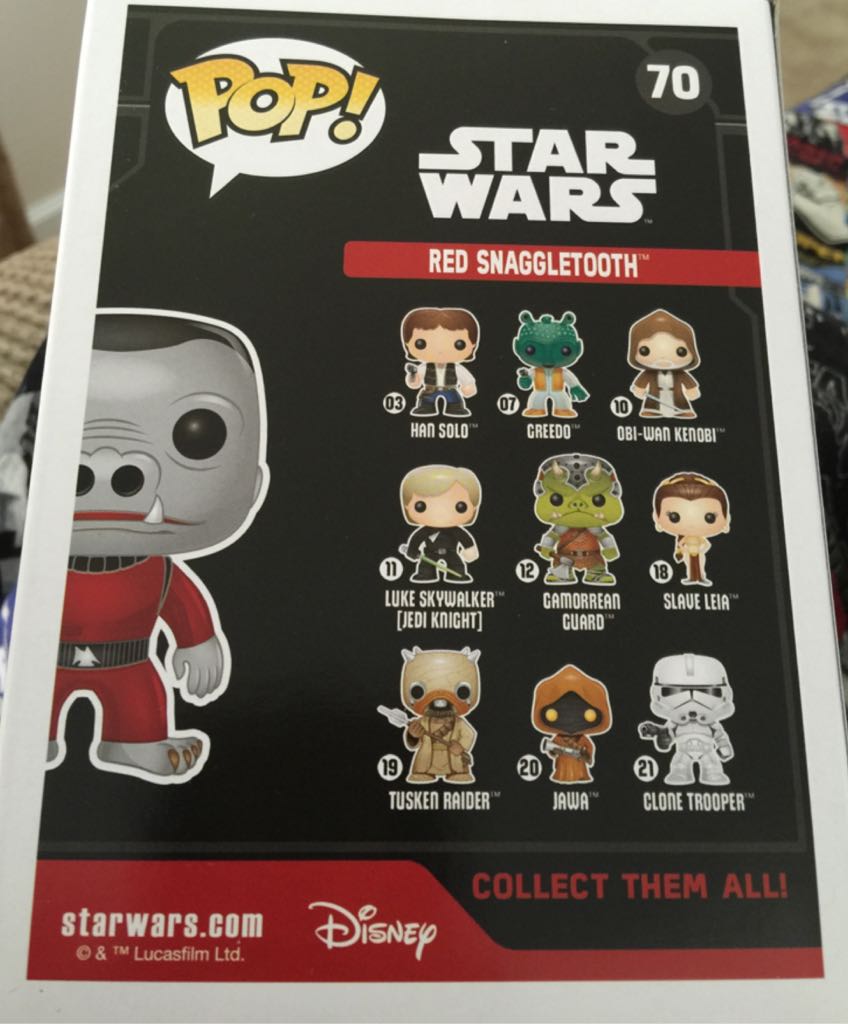 Red Snaggletooth - Star Wars vinyl figure collectible - Main Image 2