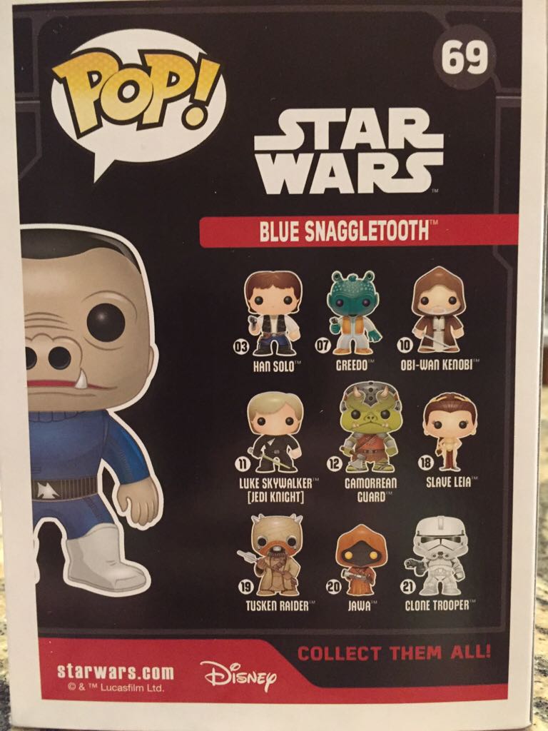 Blue Snaggletooth - Star Wars vinyl figure collectible - Main Image 2