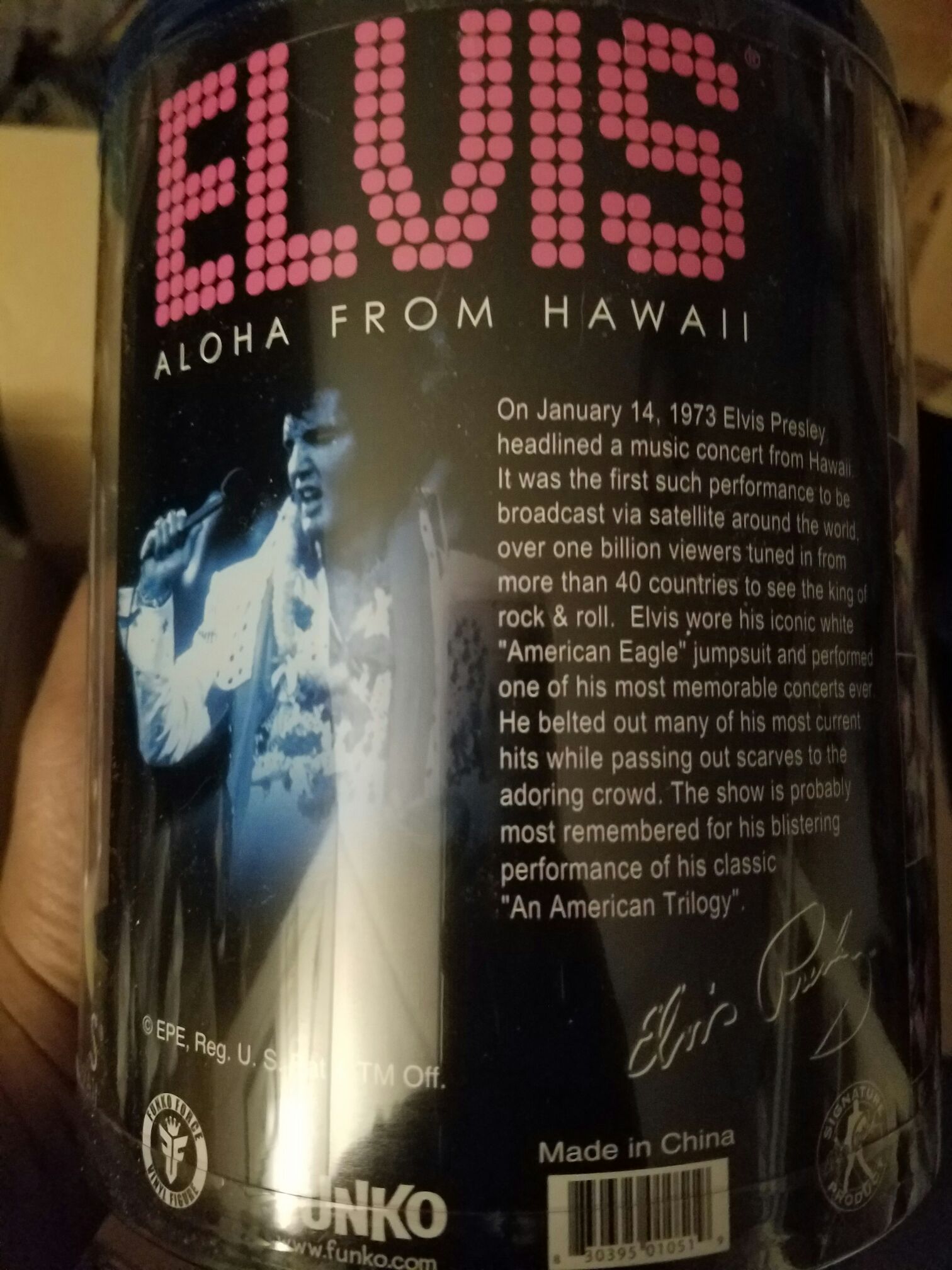 elvis presley funko force  vinyl figure collectible [Barcode 830395010519] - Main Image 2