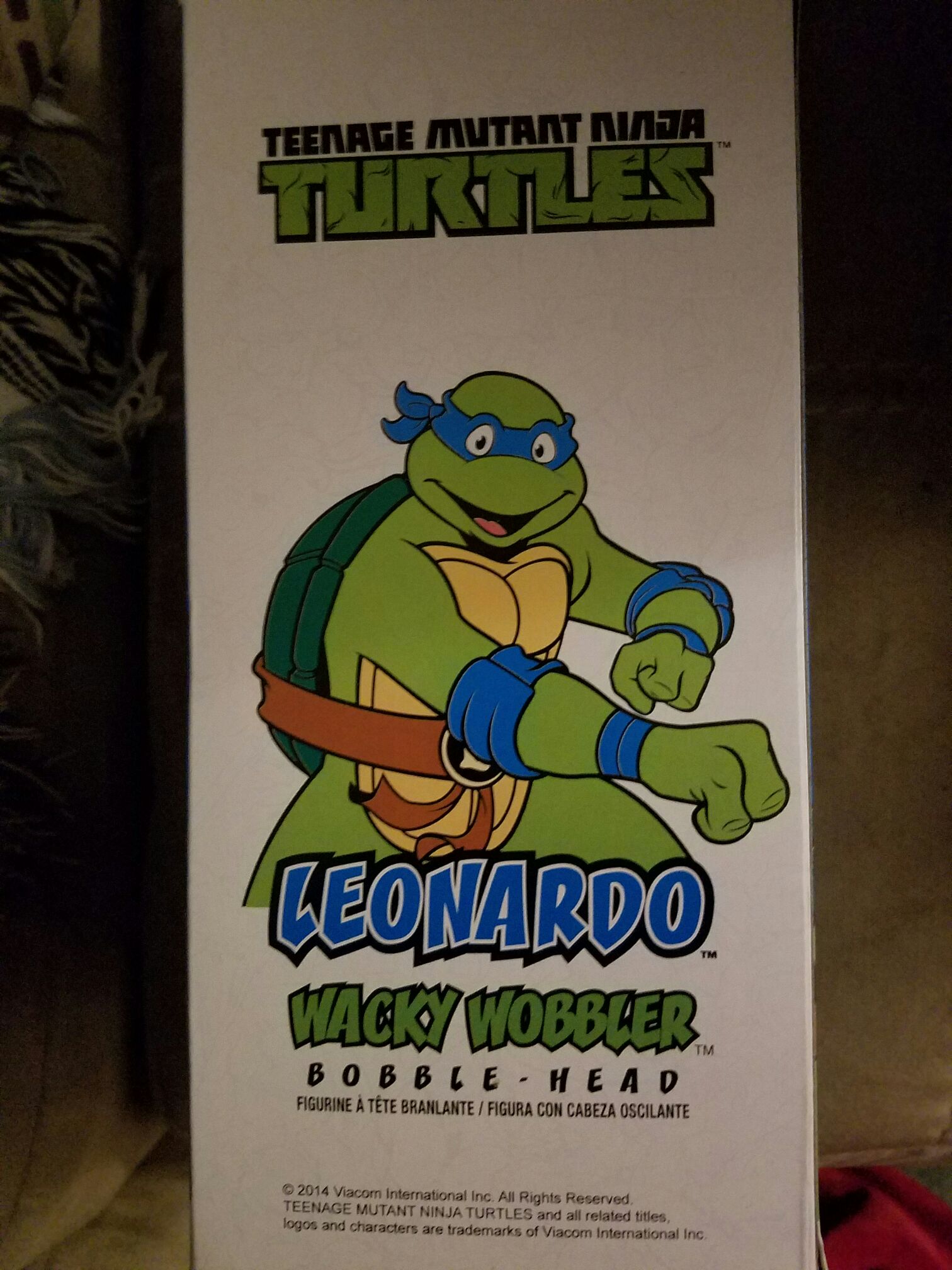 leonardo wacky wobbler - Teenage Mutant Ninja Turtles vinyl figure collectible [Barcode 830395033211] - Main Image 2