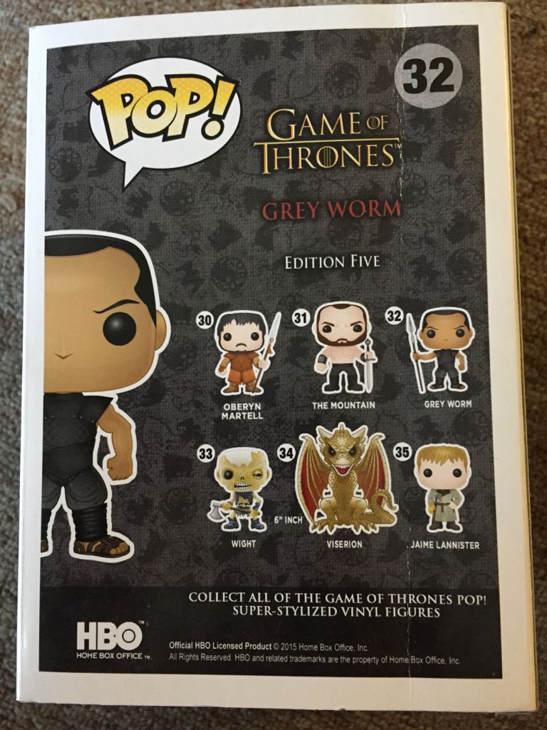 Greyworm - Game of Thrones vinyl figure collectible - Main Image 2