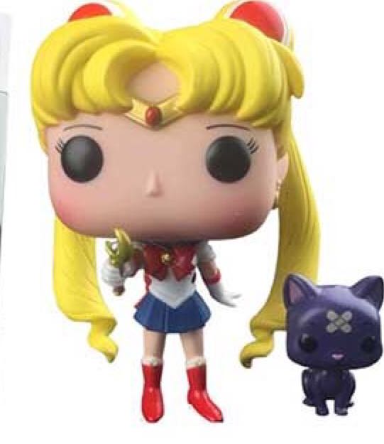 Sailor Moon with moonstick & Luna  vinyl figure collectible [Barcode 8879963065805] - Main Image 2