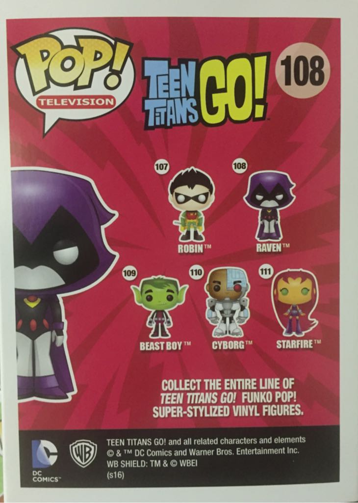Raven (Red) - Teen Titans Go! vinyl figure collectible [Barcode 849803095093] - Main Image 2