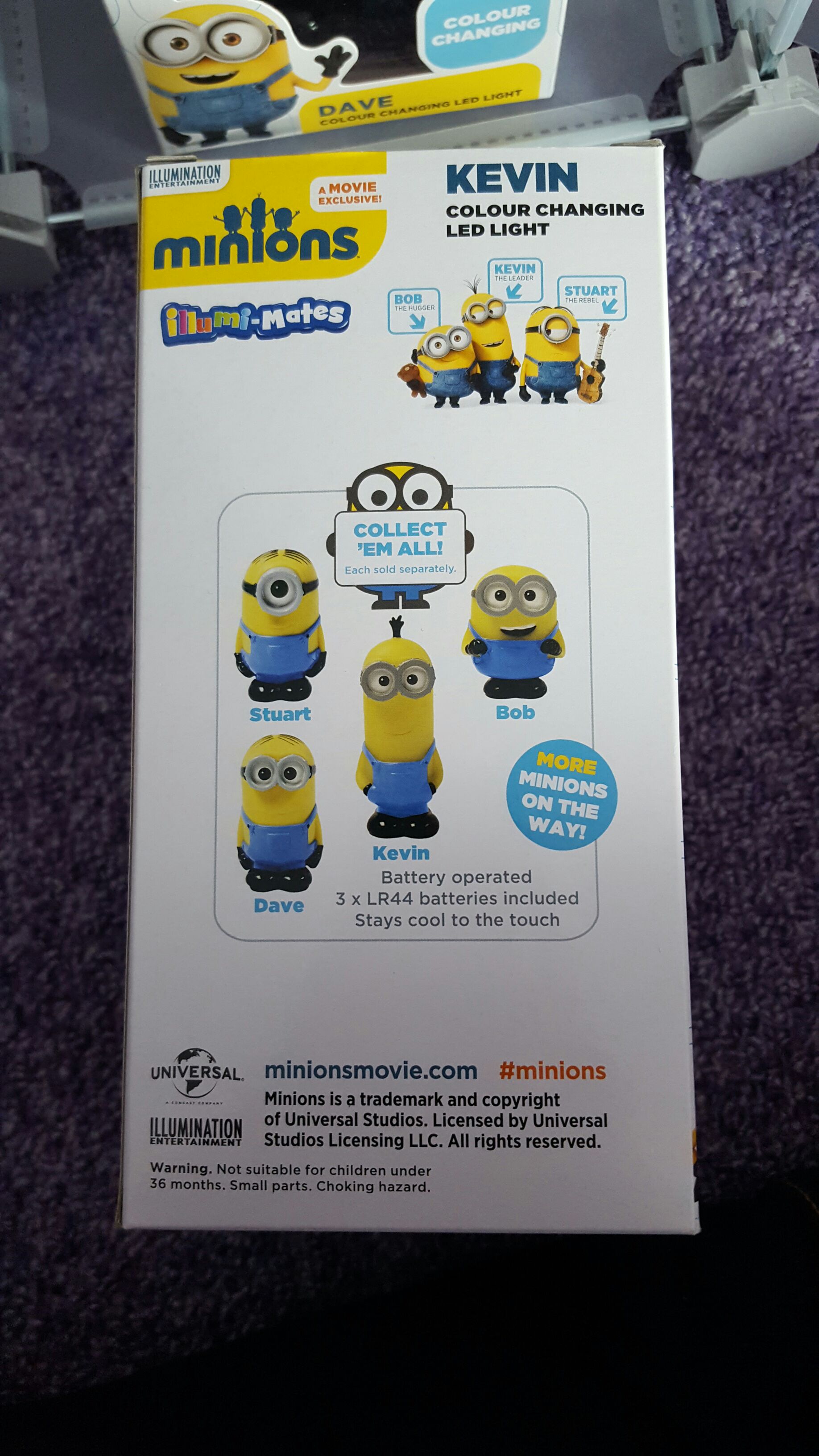 Despicable Me Minions Kevin Colour Changing Led Night Light  vinyl figure collectible [Barcode 1000030225205] - Main Image 2