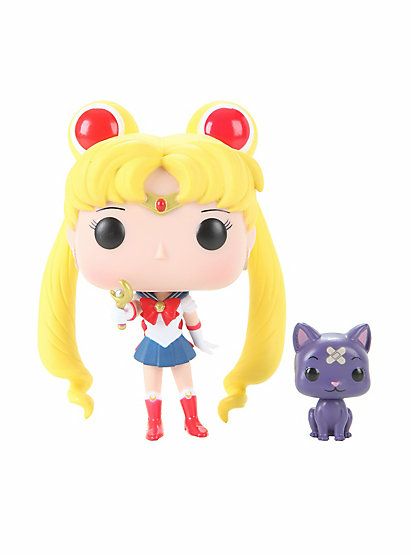 Sailor Moon: Sailor Moon With Stick & Luna (Hot Topic Exclusive)  vinyl figure collectible - Main Image 2