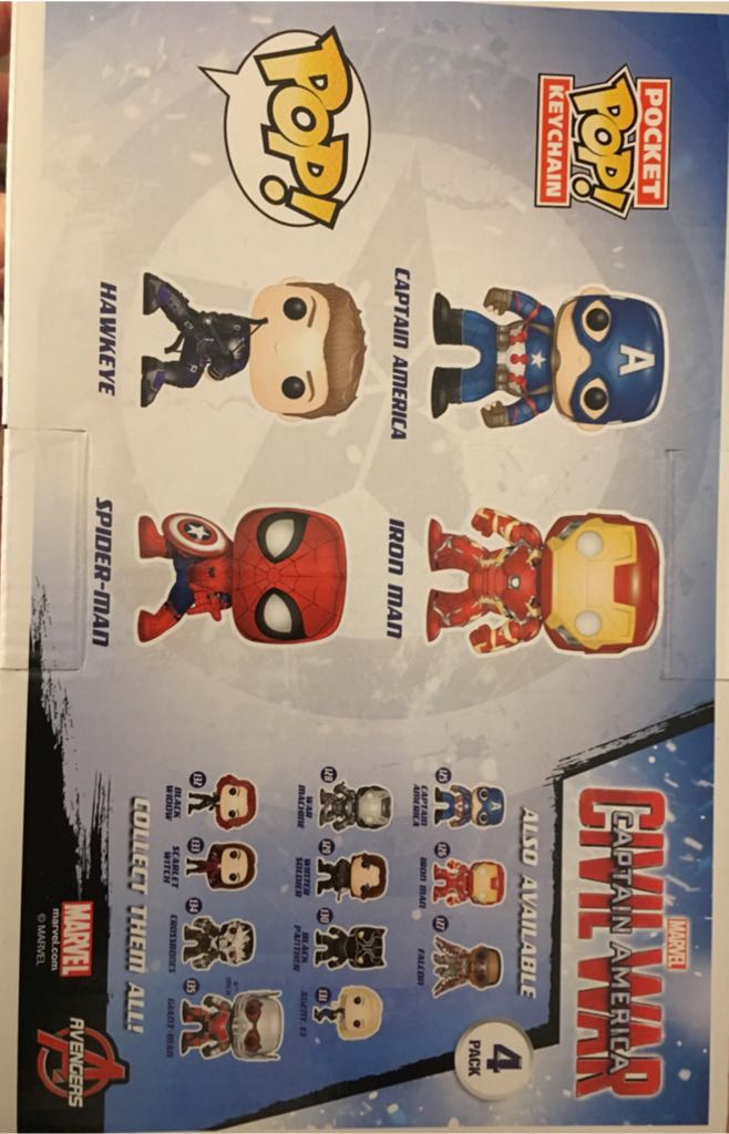 Captain America, Iron Man , Hawkeye, Spider-Man - Marvel Universe vinyl figure collectible [Barcode 849803076047] - Main Image 2