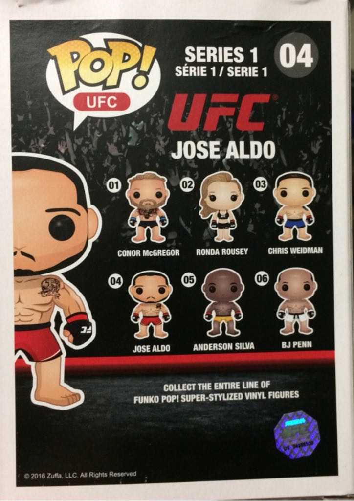 Jose Aldo - UFC vinyl figure collectible [Barcode 889698106894] - Main Image 2
