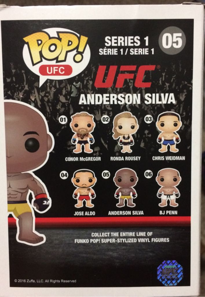 Anderson Silva - UFC vinyl figure collectible [Barcode 889698106900] - Main Image 2