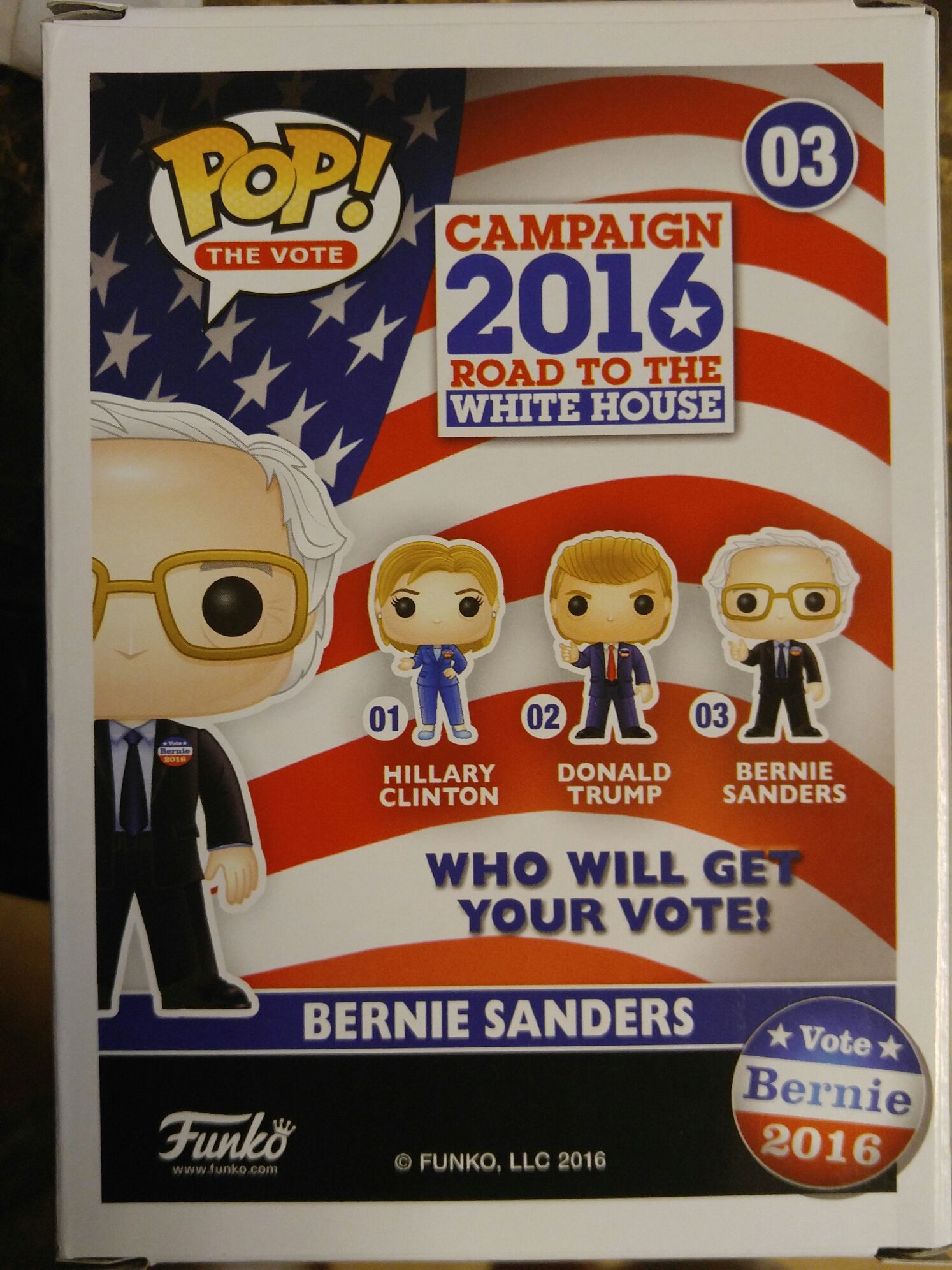 Bernie Sanders - Politicians vinyl figure collectible [Barcode 849803105341] - Main Image 2