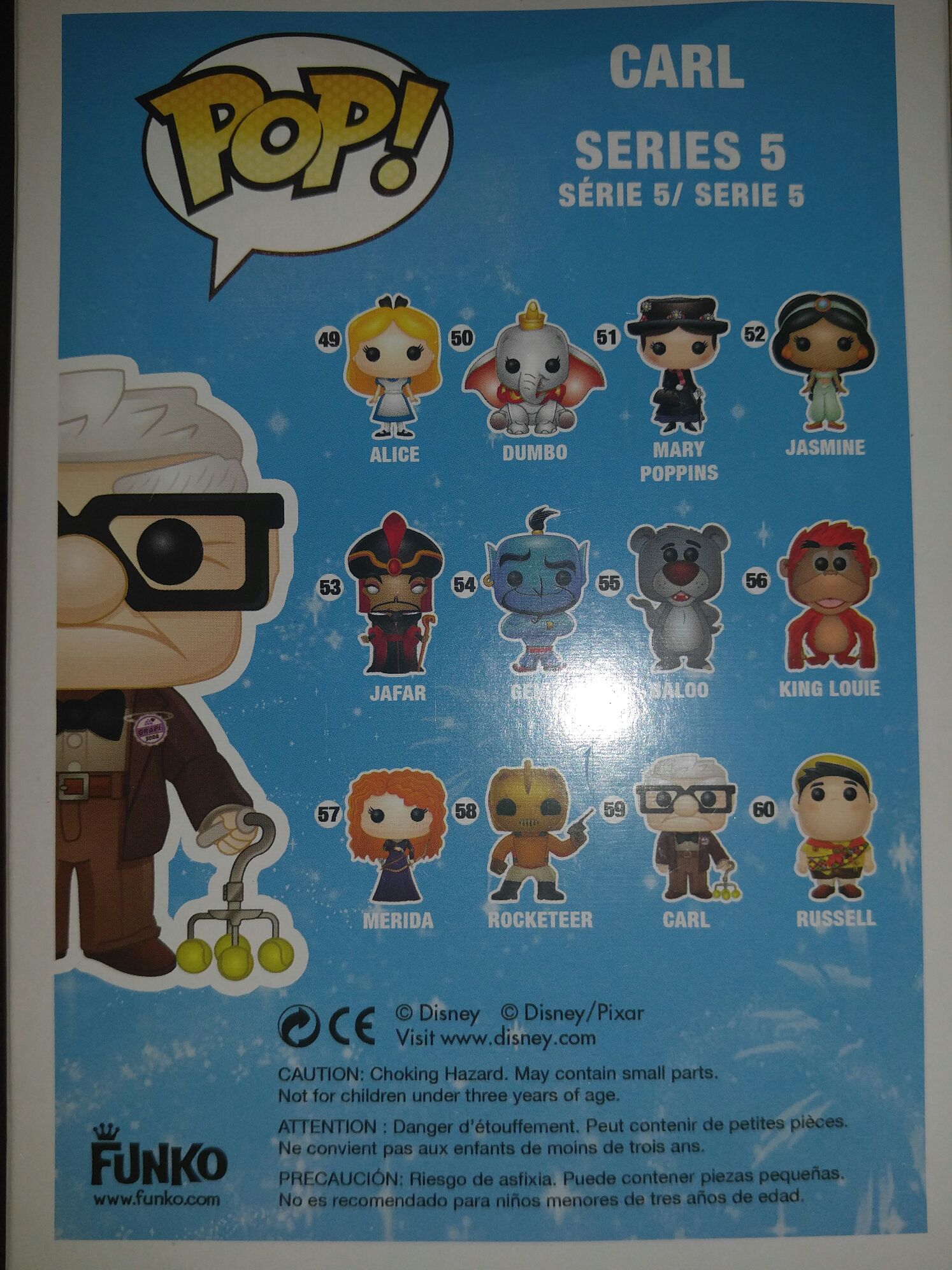 Carl - Disney vinyl figure collectible [Barcode 2238597038047] - Main Image 2