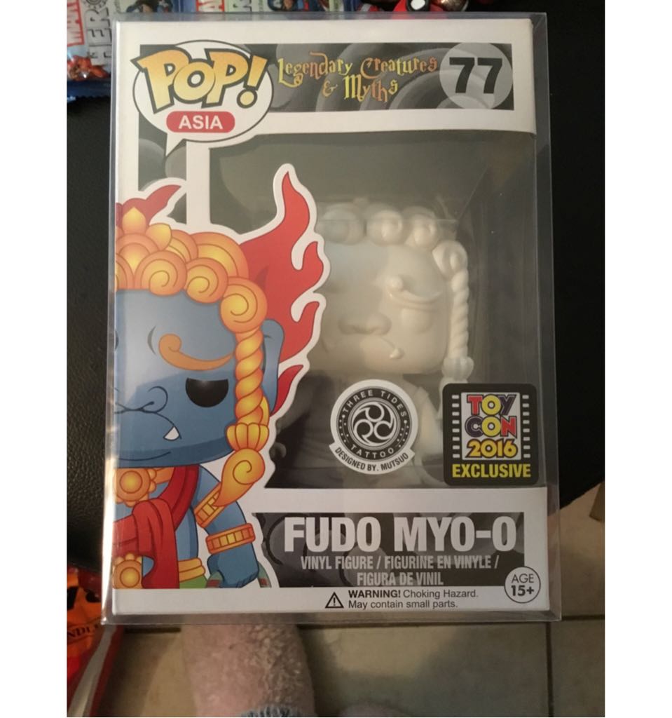 Fudo Myo-O (White) - Legendary Creatures and Myths vinyl figure collectible [Barcode 846626013716] - Main Image 2