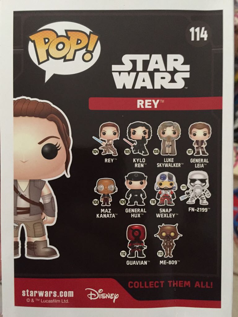Star Wars #114 Rey - Star Wars vinyl figure collectible [Barcode 849803096274] - Main Image 2