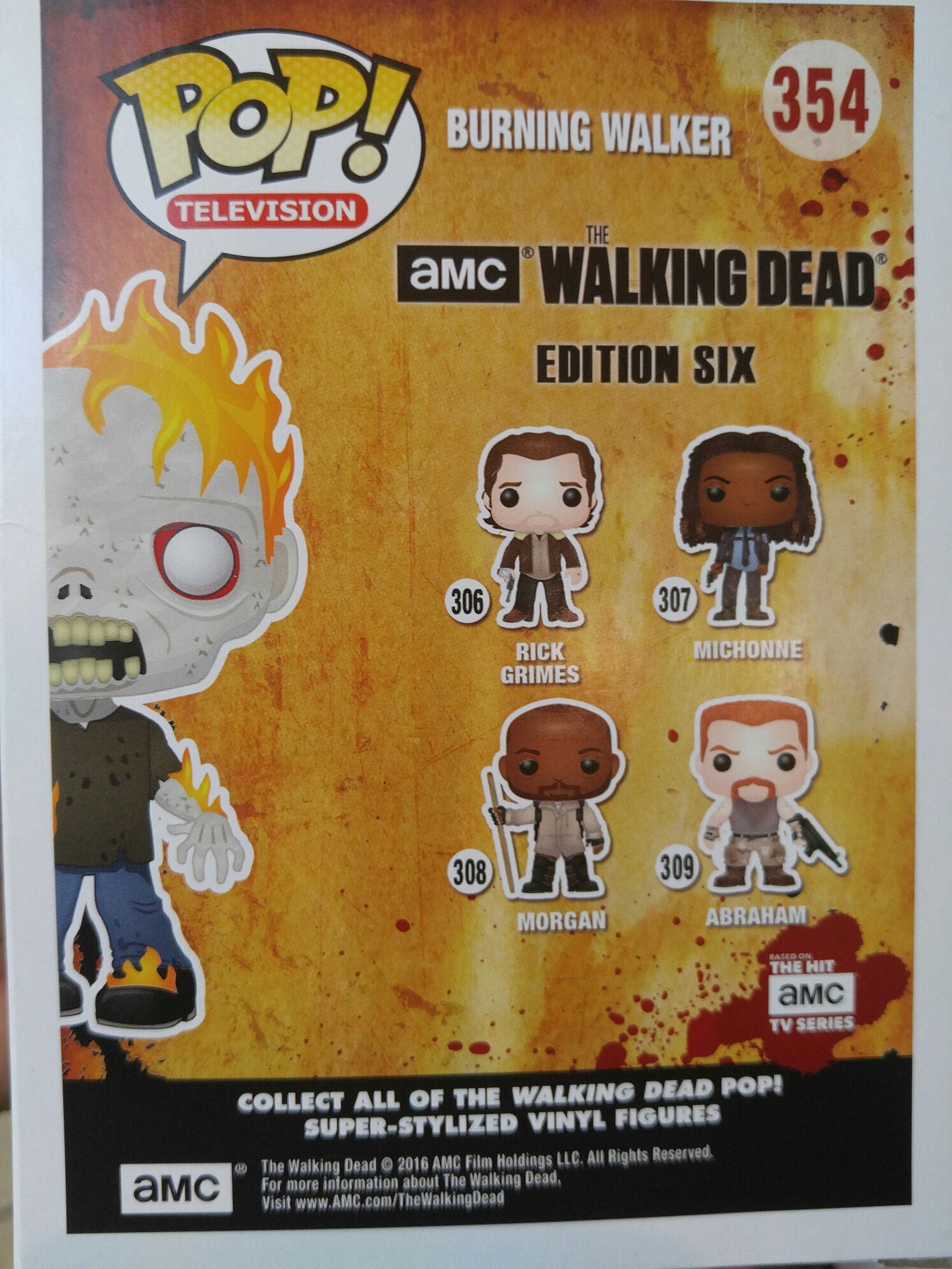 Burning Walker - The Walking Dead vinyl figure collectible [Barcode 849803094850] - Main Image 2