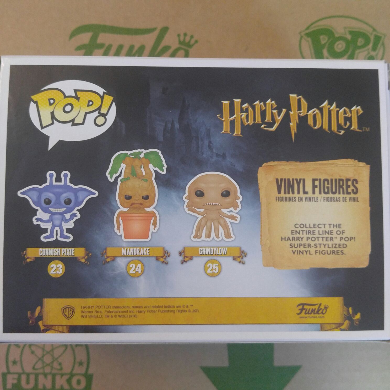 Cornish Pixie, Mandrake, and Grindylow - Harry Potter vinyl figure collectible [Barcode 889698102513] - Main Image 2