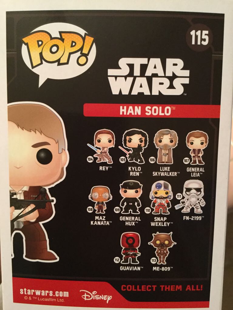 Han Solo - Star Wars vinyl figure collectible [Barcode 849803096267] - Main Image 2