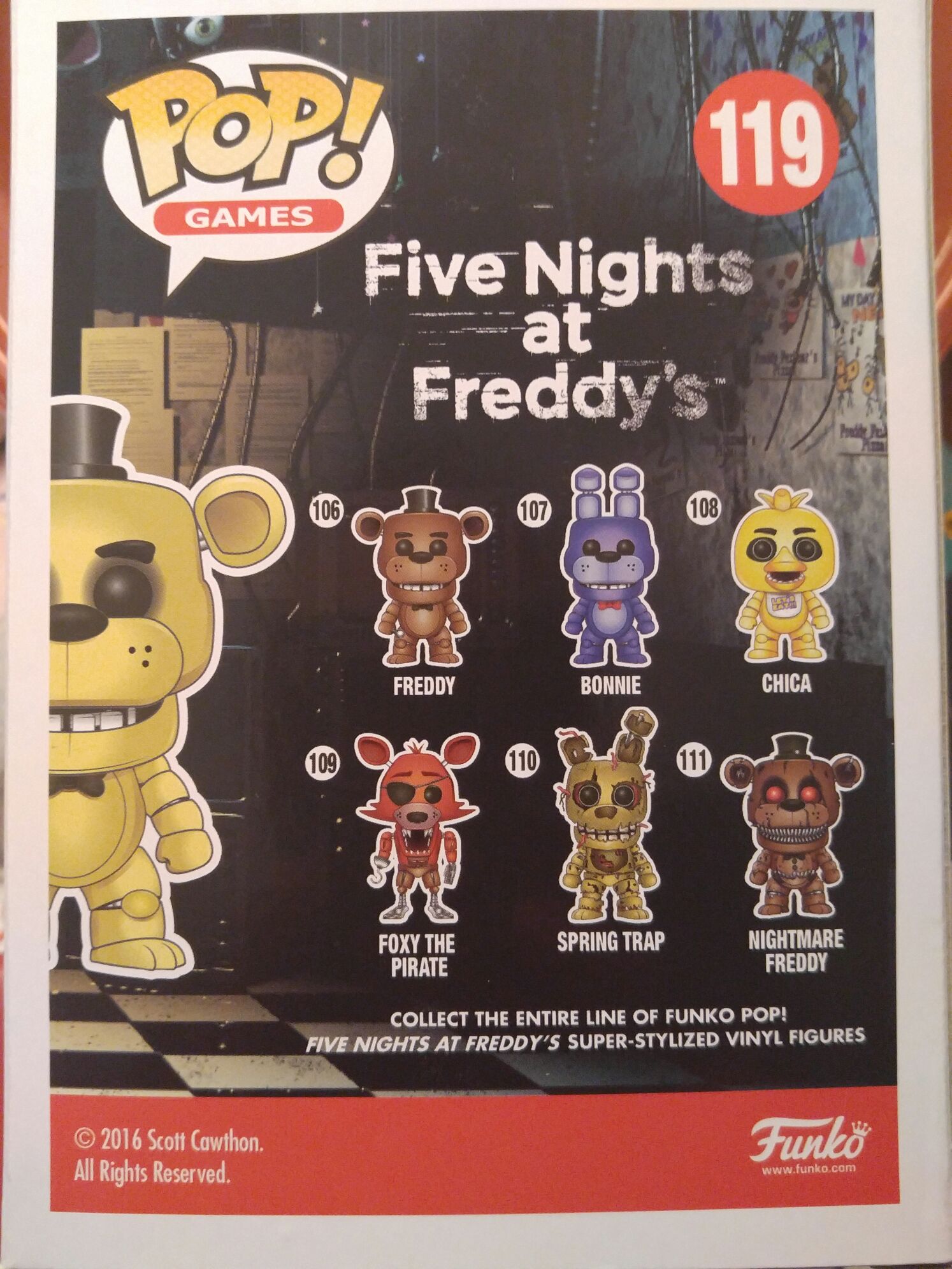 Golden Freddy - Five Nights at Freddy’s vinyl figure collectible [Barcode 849803094904] - Main Image 2