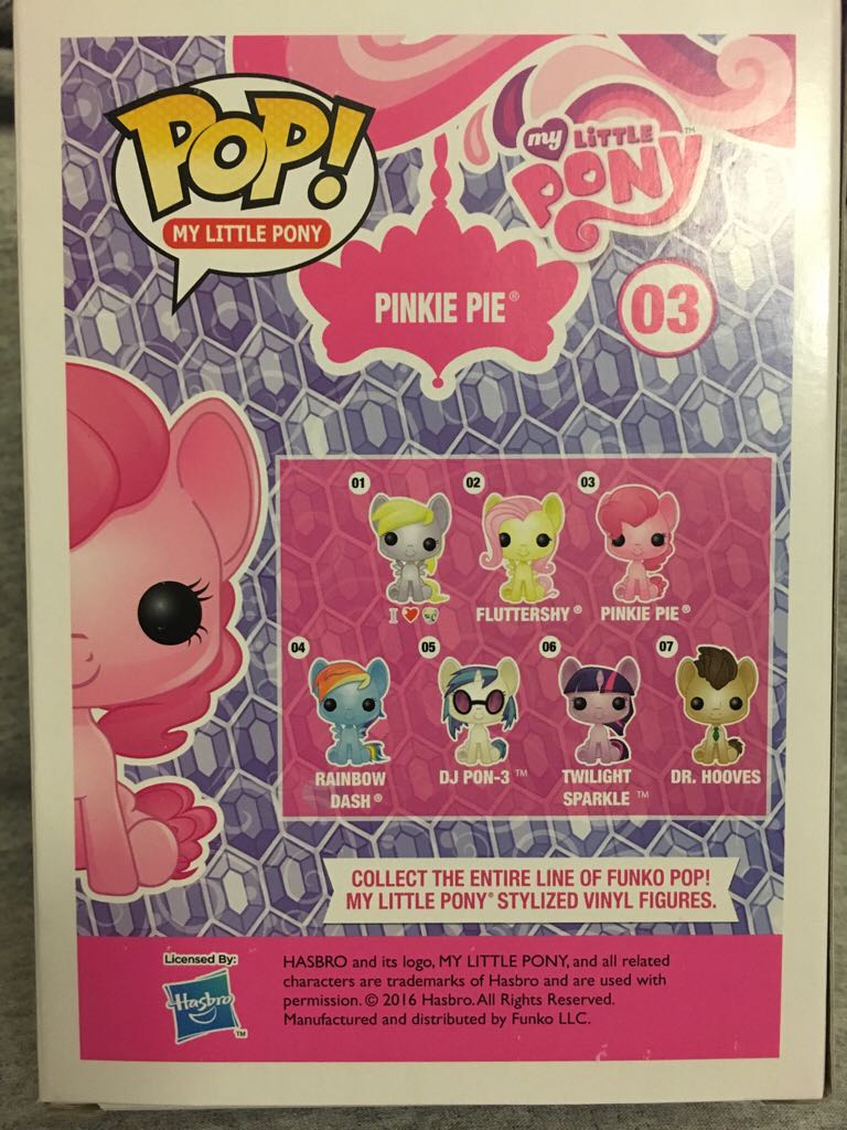 Pinkie Pie [Glitter] - My Little Pony vinyl figure collectible [Barcode 889698101134] - Main Image 2