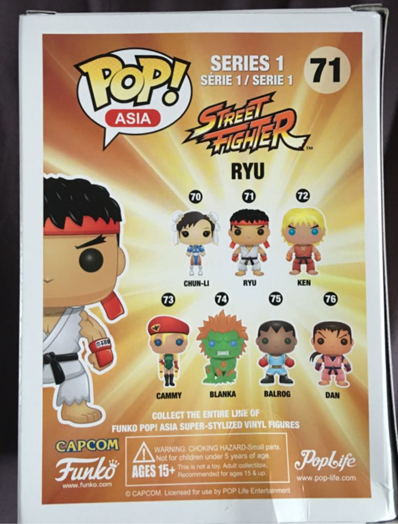 Street Fighter: Ryu (Asia)  vinyl figure collectible [Barcode 846626012191] - Main Image 2
