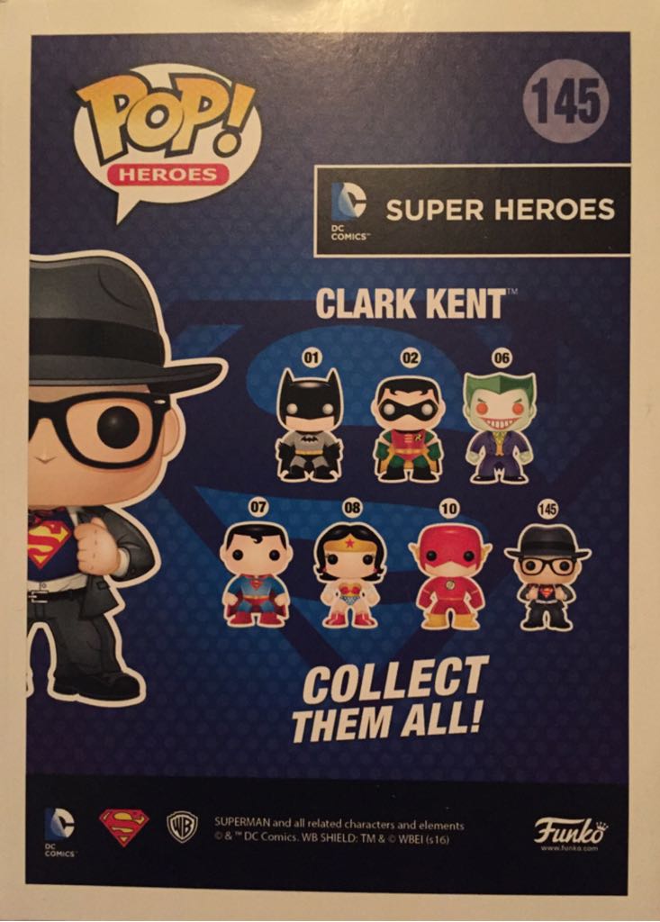 Funko Pop! Clark Kent - DC Universe vinyl figure collectible [Barcode 889698104852] - Main Image 2