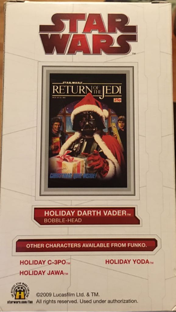 Holiday Darth Vader - Star Wars vinyl figure collectible [Barcode 830395099309] - Main Image 2