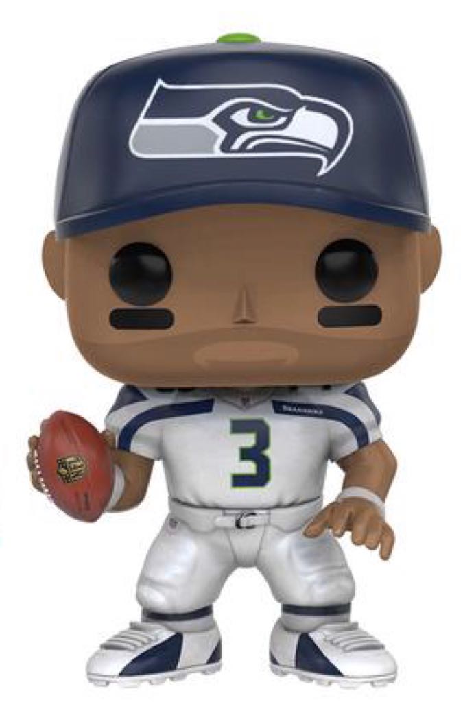Russell Wilson White Jersey - NFL vinyl figure collectible [Barcode 889698102292] - Main Image 2
